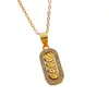 Nuevo Colgante de Moneda con Vajra y Pestillo Incrustado con Diamantes Estilo Chino para Mujer, Exquisito y de Moda con Diseño Étnico, Venta al por Mayor de Collares de Gama Alta