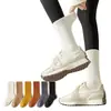 Calcetines de personas con puerta de césped calcetines de mujer otoño e invierno forro polar gruesos cálidos medias algodón invierno calcetines de toalla de rizo