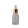 En Stock Botella de Vidrio Transparente de 30 ml para Aceites Esenciales con Gotero de Goma, Botella de Vidrio para Dispensar Líquidos de Esencia Cosmética Venta al por Mayor