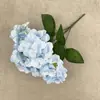 Flor de Hortensia Artificial con 5 Ramas y Pétalos Grandes, Flor de Seda para Boda y Decoración del Hogar, Adorno de Arreglo de Flores Falsas, Disponible en Múltiples Colores