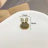 Urso de diamante vintage coelho liga acessórios joias antigas antigas pequeno perfume buraco de roupa sapatos material de flor