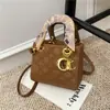 Bolsas de Mano para Mujer de Comercio Exterior, Bolso Lady Dior Clásico de Monograma de Lujo Ligero, Bolso de Hombro Nuevo Estiloso y Exquisito 2026, Bolso Cruzado para Mujer