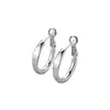 Pendientes de Aro Lisos de Plata para Mujer, Aguja de Plata Pura 999 Genuina, Nuevo Estilo Popular 2025, Sensación de Alta Gama, Pendientes de Aro para Caras Cuadradas y Redondas