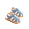 Sandalias de Nuevo Estilo para Bebé Niño Verano 0-1 Año 2 Años Calzado para Bebé Estilo Coreano Suela Suave Sandalias de Punta Cerrada para Niña