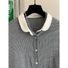 2026 Toma Real En Stock Doble Capa Gasa Algodón Patchwork Cuello Bebé Algodón Puro Cuadros Camisa Camisa Cuello Blanco Ropa de Mujer