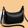 Bolso de Piel de Vaca de Primera Capa para Mujer Bolso de Hombro 2023 Nueva Moda Coreana Bolso Cruzado de Hombro de Piel Genuina Bolso Dumpling