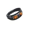 Pulseira Retrô Olho de Tigre Transfronteiriça Explosão da Amazonia Pulseira Multicamadas de Aço Inoxidável Fivela Magnética Anel Pulseira Masculina