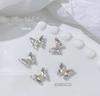 Decoração de Arte de Unhas Tendência Colorida Enfeites de Borboleta de Cristal Transparente como Gelo Tridimensional Aurora Metal Unhas Novo Estilo
