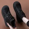 Nuevos Zapatos de Mujer Otoño/Invierno 2026 Versión Deportiva de Botas Martin de Suela Gruesa Forradas de Felpa Botas de Algodón Zapatos de Tabla Botas de Nieve 'Pan'