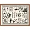 Tapete Drenante para Cozinha Temu Transfronteiriço Levemente Luxuoso Floral de Terra de Diatomáceas, Tapete Protetor Absorvente de Água Anti-Escaldante Isolante Térmico para Bancada Doméstica