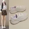 Ins estilo coreano zapatos nuevos para papá mujer 2026 otoño estudiante running deportes casual suela gruesa aumento de altura estilo callejero C9003