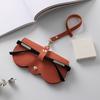 Bolsa para gafas, caja de almacenamiento para gafas de sol de mujer, bolsa portátil anticaídas para gafas de miopía, estuche protector portátil de alta gama