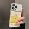 Adequado para Capa de Celular Apple 16 Pro Max, Novo Design de Desenho Animado para iPhone 17, Divertido e Simples com um Toque de Luxo, Carambola e Goiaba