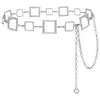 Corrente de cintura de metal para mulheres, vestido de verão de alta qualidade, terno decorativo estilo ins moderno, cinto fino, corrente de moda