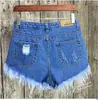 Shorts de mezclilla talla extra para mujeres talla extra, estilo delgado de cintura alta para verano 100 kg para damas talla extra 115 kg extra grandes adelgazantes hot pants
