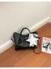Bolso de cubo tejido de nicho transfronterizo 2026 nuevo bolso de cesta de moda para mujer bolso de mano simple para hombro cruzado