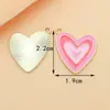 Fabricante de Acessórios de Joias em Forma de Coração, Atacado de Joias DIY Artesanais de Liga, Fábrica de Acessórios de Joias DIY com Esmalte