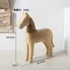 Materiales en Blanco de Animales de Madera, Materiales de Madera Cruda, Figuras Súper Lindas Pintadas a Mano para DIY, Adornos de Escritorio, Piezas en Blanco Blancas