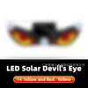 Luz de advertência LED dinâmica olho de demônio alimentada por energia solar para uso transfronteiriço em carros, caminhões e vans
