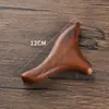 Cone de Massagem para Cuidados com o Cabelo de Sândalo, Dispositivo Triangular para Raspagem de Meridianos e Cuidados com Pontos de Acupuntura, Placa de Raspagem de Sândalo Dourado, Caixa de Presente Premium