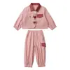 Conjunto de Ropa para Niñas Primavera y Otoño 2026 Nuevo Estilo de Moda Coreana para Niñas Pequeñas con Muñeca 3D Conjunto de Dos Piezas para Bebés y Niños Pequeños