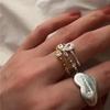Moda coreana Elegante Versátil de Alta Gama Diseño de Nicho Diamante Cuadrado Zirconia Extremadamente Fina Anillo para Mujer estilo ins Lujo Ligero