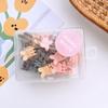20 cajas de mini pinzas para el cabello coreanas pequeñas de colores caramelo para niños, lindas pinzas para el cabello para niñas, accesorios para el cabello