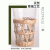 Vidro Criativo Artesanal Palha Copo de Água Copo DIY Vidro Colorido Ovo Copo Amazon Glass