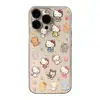 Estilo Pixel Gatinho Fofo Adequado para Apple 17 16Promax Furo Fino Capa Macia 13 14 15 Desenho Animado