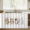 Cortinas para Cobertura de Armários no Atacado, Prateleiras de Armazenamento, Itens Diversos, Sapateiras, Cortinas Decorativas à Prova de Poeira, Cortinas Divisórias para Armários Autoadesivas de Velcro