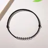 Pulsera de Cuerda Roja Trenzada de Cristal Blanco para Mujer, Cuerda Roja para Parejas para Quitar la Mala Suerte, Buena Suerte y Bendiciones, Cuerda de Mano para el Año de Nacimiento para Garantizar la Seguridad