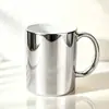 Atacado de Fábrica Caneca de Cerâmica Galvanizada Criativa Reflexo Dourado Xícara de Café Presente Publicitário Caneca de Porcelana Óssea Personalizada