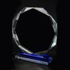 Fornecimento direto da fábrica produção de medalha de vidro medalha de cristal octogonal girassol troféu lembranças de formatura presentes artesanais