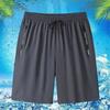 Pantalones Cortos Deportivos de Seda de Hielo Ultrafinos de Cinco Puntos para Hombre Rectos Holgados Transpirables de Secado Rápido Frescos Casuales Pantalones Cortos de 5 Puntos