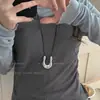 Novo Colar Pena Bronze Zen Chinês Feminino Estilo Étnico Boêmio Camada Dupla Corrente Longa para Suéter Acessórios