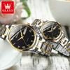 Fabricante de relojes marca Oulishi entrega de una pieza venta caliente reloj de pareja luminoso doble calendario reloj de hombre reloj de hombre