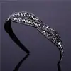 Diadema de Moda Elegante con Diamantes Completos Borde Ancho de Pedrería Nueva Diadema Celebridad de Internet Dama Elegante Estilo Coreano Accesorio para el Cabello Diadema