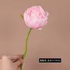 Flor de Peonía Artificial sin Hojas de un Solo Tallo Estilo Europeo Decoración para Pasillo de Boda Accesorios de Fotografía Pared de Flores Flores Artificiales Mayoreo
