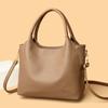 Bolsa Feminina de Couro com Padrão de Vaca Mais Vendida no Comércio Exterior 2026 Nova Moda Bolsa Plissada Simples Bolsa Tote de Couro Genuíno para o Dia a Dia Canguru