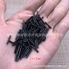 Venta al por mayor 2-12mm cuentas de tubo largo negro doméstico DIY hecho a mano borla con cuentas bordado cuentas sueltas accesorios para horquilla