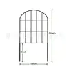 Cerca de Jardim À Prova de Ferrugem Arco Cerca de Metal Quintal Divisória de Animais Cerca Barreira Chão Exterior Cerca para Animais de Estimação