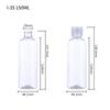 Frasco Plástico Transparente para Animais de Estimação, Frasco de Amostra de Tônico Cosmético com Tampa Flip-Top Borboleta, Sub-Frasco Squeeze para Loção