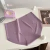 Sombra de ojos Mini caja seda de hielo sin costuras chica alta elástica cómoda piel yoga bi algodón puro color sólido lencería para mujer