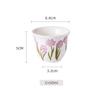 Taza de Café Árabe, Taza Creativa con Aroma a Flor, Estilo de Oriente Medio Blanca para Preparación Manual Compartida, Taza Pequeña de Té, Taza de Mano