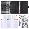 Planificador Financiero de Cuadros de Estrellas, Hojas Sueltas, Color Macarrón, con Páginas Interiores Categorizadas, Carpeta para Efectivo, Cuaderno de Regalo, Al por Mayor en Stock