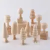 Árbol de Navidad de Madera Maciza Árbol de Bosque de Madera DIY Creativo Infantil Árbol de Hongo de Madera Pintado Blanco Adorno