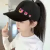 Boné de Beisebol Pai e Filho Infantil, Boné Infantil, Simples, Cor Sólida, Aba Macia, Aba Larga, Proteção Solar, Boné de Beisebol Versátil