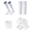 Shin Guards de Futebol para Comércio Exterior Transfronteiriço, Coberturas para Meias, Meias Longas Acima do Joelho, Equipamento de Proteção Esportiva para Treinamento, Conjunto Infantil, Em Estoque para Atacado