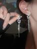 Pendientes Largos de Borla de Estrella de Aguja de Plata Dongju 925 Pendientes Elegantes de Diseño Nicho Nuevo y Moderno Cielo Estrellado