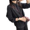 Redutor de Idade Estilo Francês! Elegante Camisa com Gola Alta e Babados, Outono 2025 Algodão Tencel Manga Longa Camisa de Trabalho para Mulheres